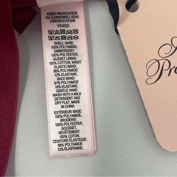 Agent Provocateur Sparkle Red Thong AP2 Small NWT - Picture 8 of 9